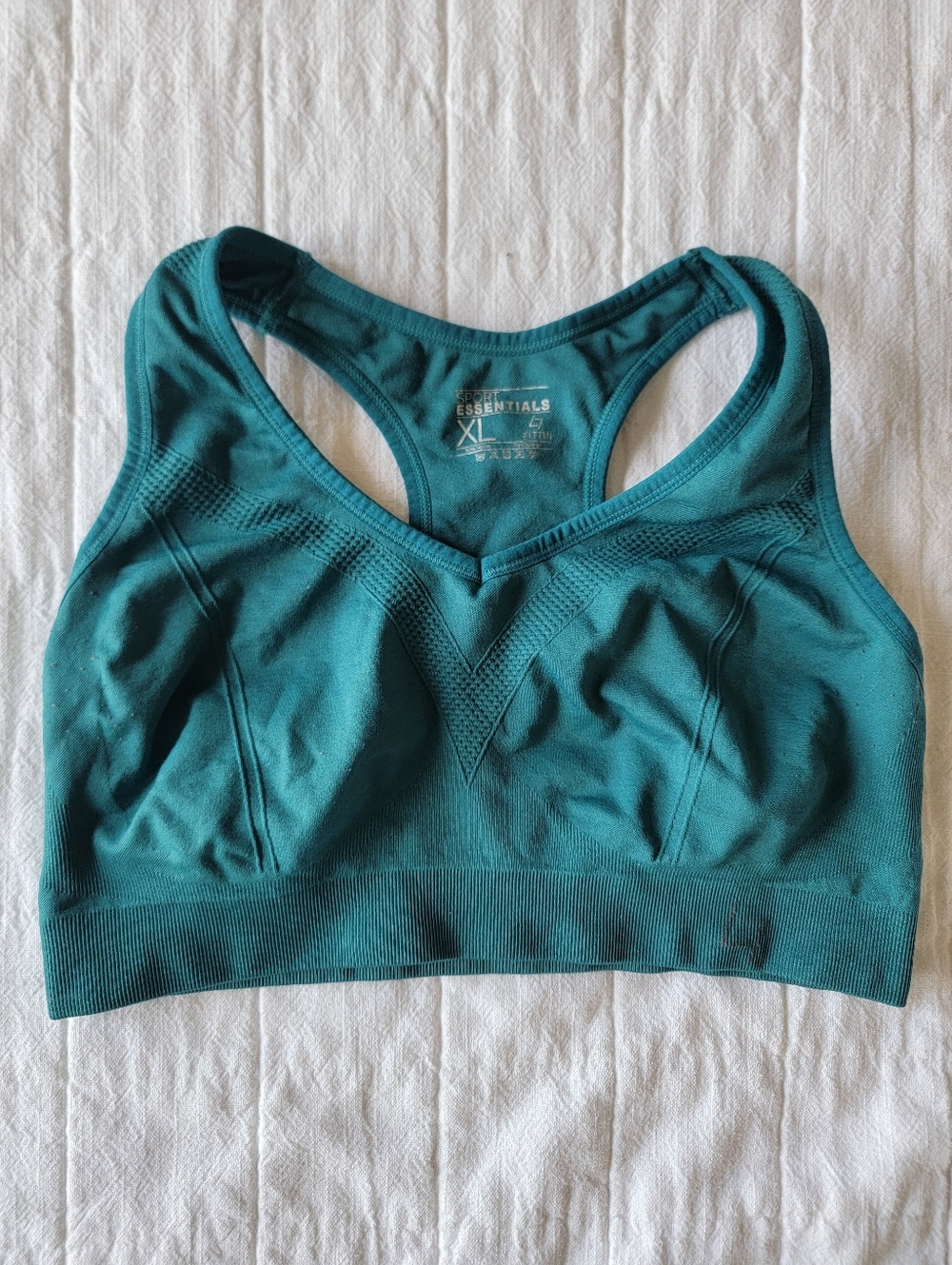 BOGO FITTIN Sport Essentials Teal Racerback Sports Bra Size XL